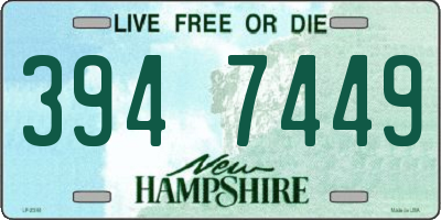 NH license plate 3947449