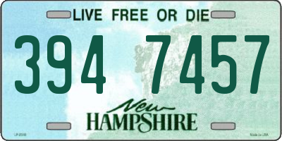 NH license plate 3947457