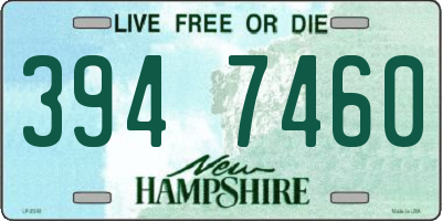 NH license plate 3947460