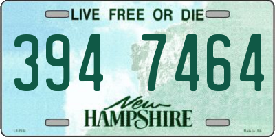 NH license plate 3947464