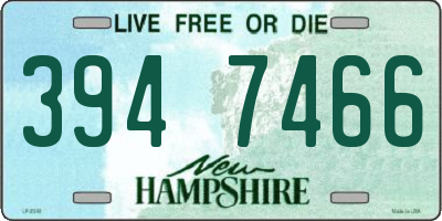 NH license plate 3947466