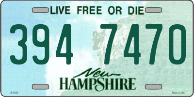 NH license plate 3947470