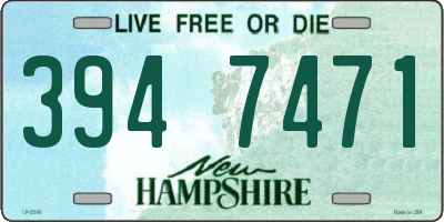 NH license plate 3947471