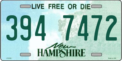 NH license plate 3947472