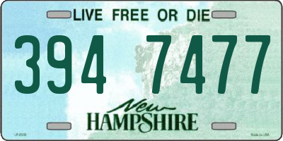 NH license plate 3947477