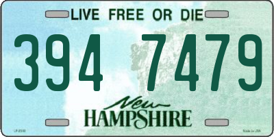NH license plate 3947479