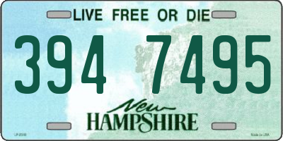 NH license plate 3947495
