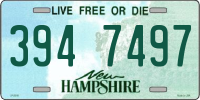 NH license plate 3947497