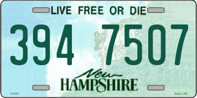 NH license plate 3947507