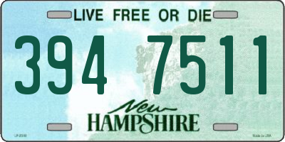 NH license plate 3947511