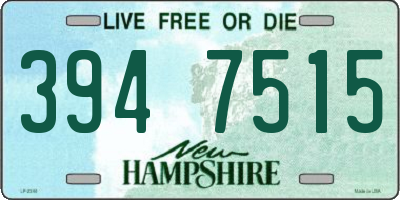 NH license plate 3947515