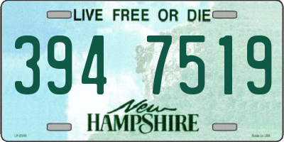 NH license plate 3947519