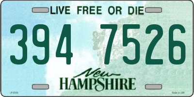 NH license plate 3947526