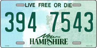 NH license plate 3947543