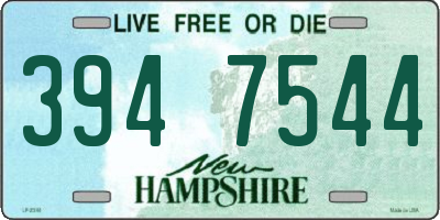 NH license plate 3947544