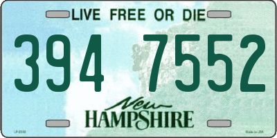NH license plate 3947552