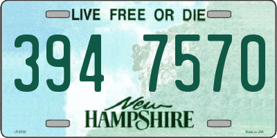 NH license plate 3947570