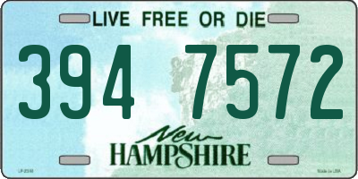 NH license plate 3947572