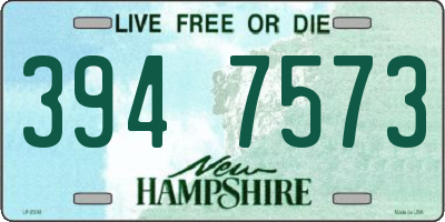 NH license plate 3947573