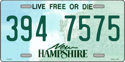 NH license plate 3947575