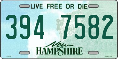 NH license plate 3947582