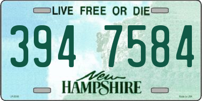 NH license plate 3947584