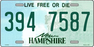 NH license plate 3947587