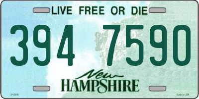 NH license plate 3947590