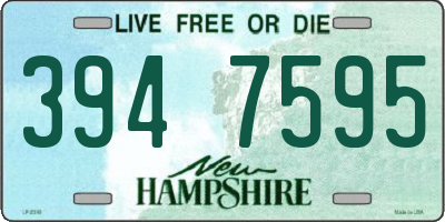 NH license plate 3947595