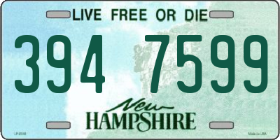 NH license plate 3947599