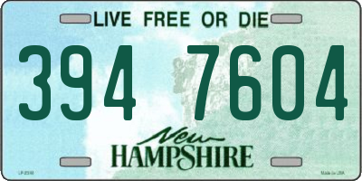 NH license plate 3947604
