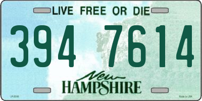 NH license plate 3947614
