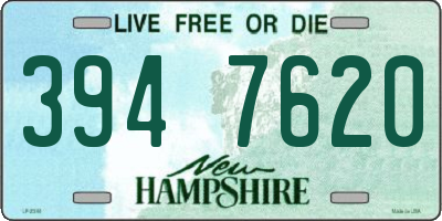 NH license plate 3947620