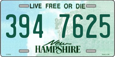 NH license plate 3947625