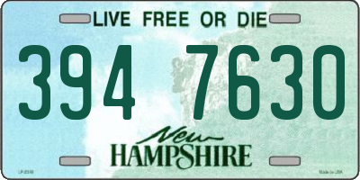 NH license plate 3947630