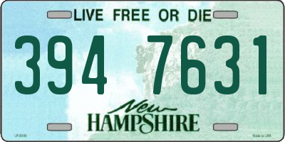 NH license plate 3947631