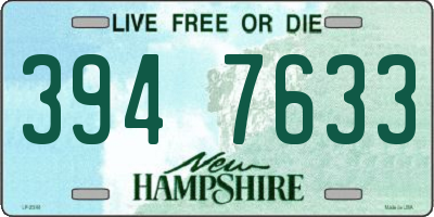 NH license plate 3947633