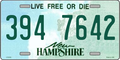 NH license plate 3947642