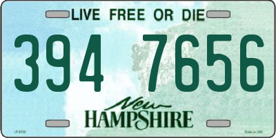 NH license plate 3947656