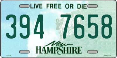 NH license plate 3947658
