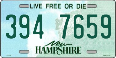 NH license plate 3947659