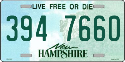NH license plate 3947660