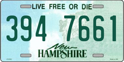NH license plate 3947661