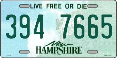 NH license plate 3947665
