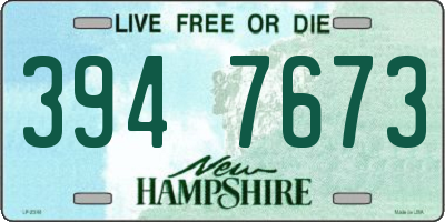NH license plate 3947673