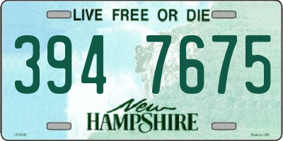 NH license plate 3947675