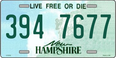 NH license plate 3947677
