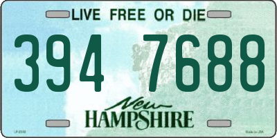 NH license plate 3947688