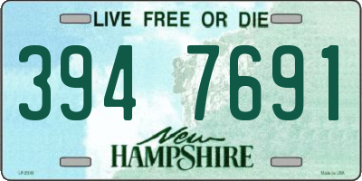 NH license plate 3947691