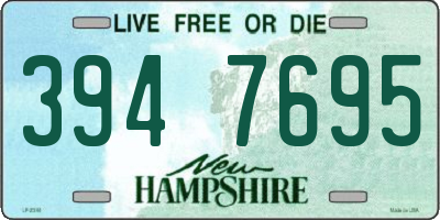 NH license plate 3947695
